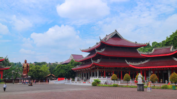 Sam Poo Kong temple in Semarang on central Java in Indonesia. Klenteng Sam Poo Kong, top tourist destination in Semarang Indonesia