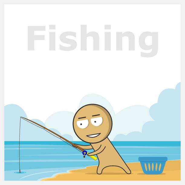 Fishing vector art illustration
