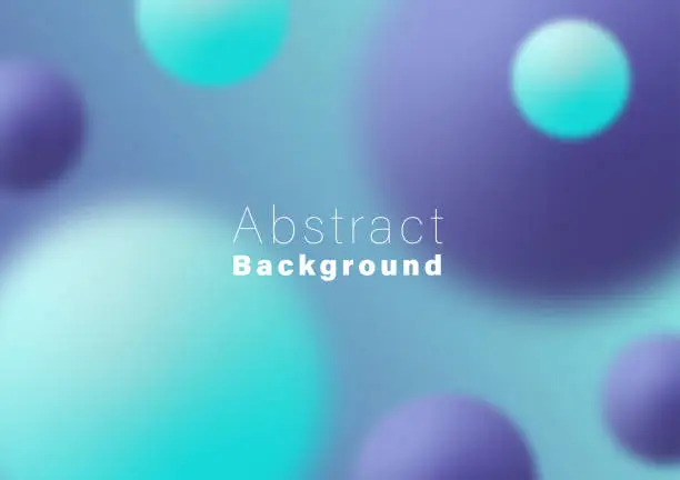Vector illustration of Abstract blurred background, blue and purple gradient color background vector illustration for poster, backdrop, web banner.