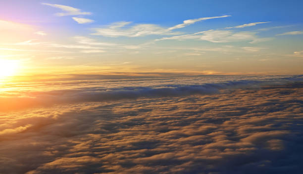 istock Beautiful sunset with clouds in the sky. 1482828213