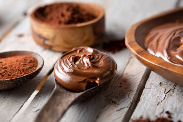 istock Chocolate spread and cocoa powder 1482830250