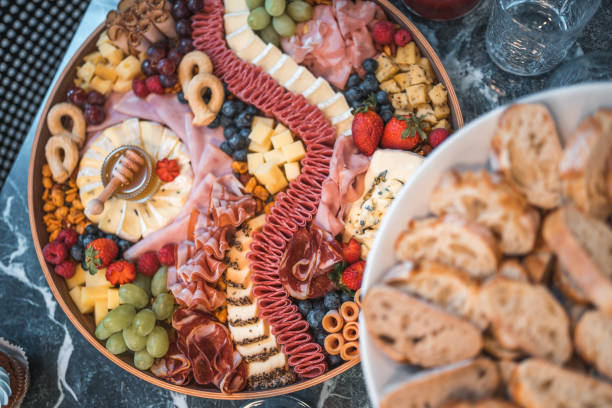 istock Cheese and Meat Appetizers for a Celebration 1482830261