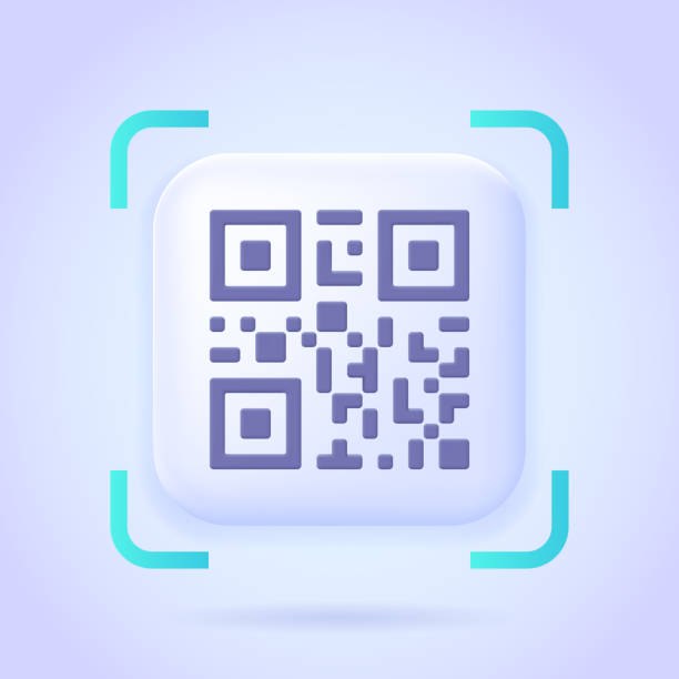 Qr code scan. Three dimensional design concept for landing page. 3d vector illustration for website, banner, hero image. Qr code scan. Three dimensional design concept for landing page. 3d vector illustration for website, banner, hero image. 3d barcode stock illustrations