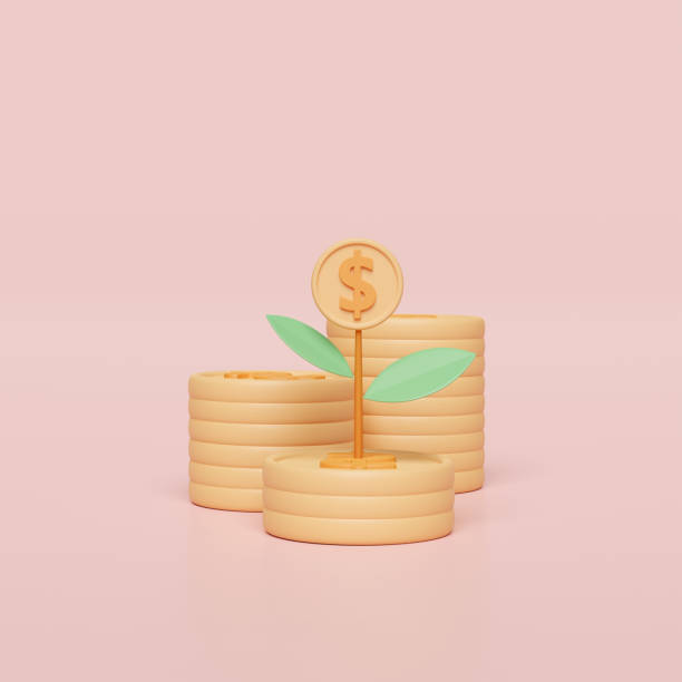 istock 3d pile coins stack isolated on pink  pastel background. financial success and growth or saving money concept, 3d render illustration 1482832779