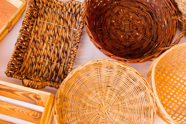 istock Various kinds of baskets closeup 1482835563