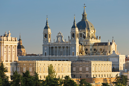 (Selective focus) Stunning view of the Abbey of the Dormition during a sunny day. The Abbey of the Dormition is an abbey and the name of a Benedictine community in Jerusalem, Israel.