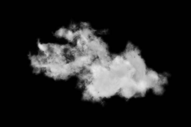 istock Cloud isolated on black background,Textured Smoke,Abstract black 1482840906