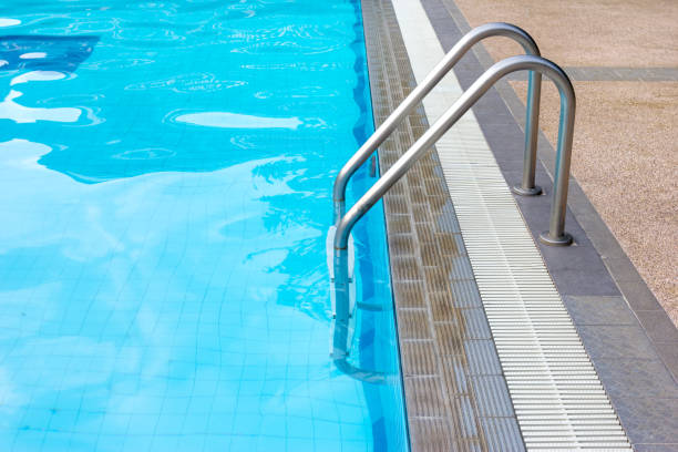 istock Swimming pools and stair at Resort 1482842209