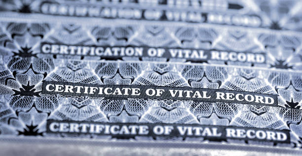 istock Certificate of Vital Records for Birth 1482843693