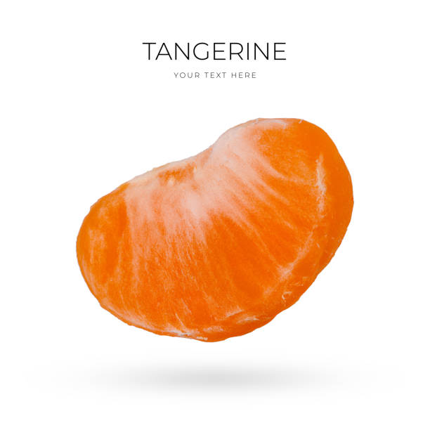 istock Tangerines slices isolated on white background 1482845145