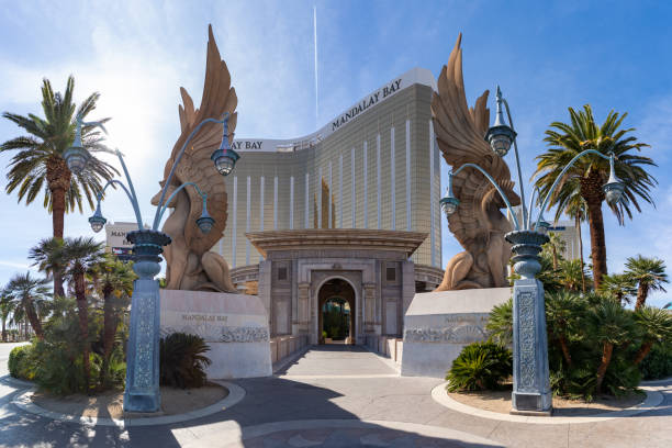 Las Vegas, United States - November 23, 2022: A picture of the entrance to Mandalay Bay.