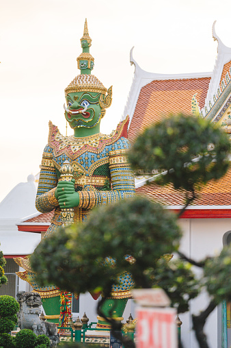 '' Yak'' Thao Wessuwan the god at wat arun temple bangkok thailand