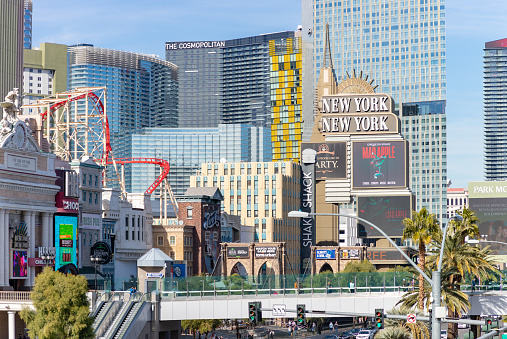 Las Vegas, United States - November 23, 2022: A picture of the New York-New York Hotel and Casino.