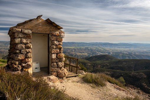 Bathroom With A View at Chalone Peak in Pinnacles National Park