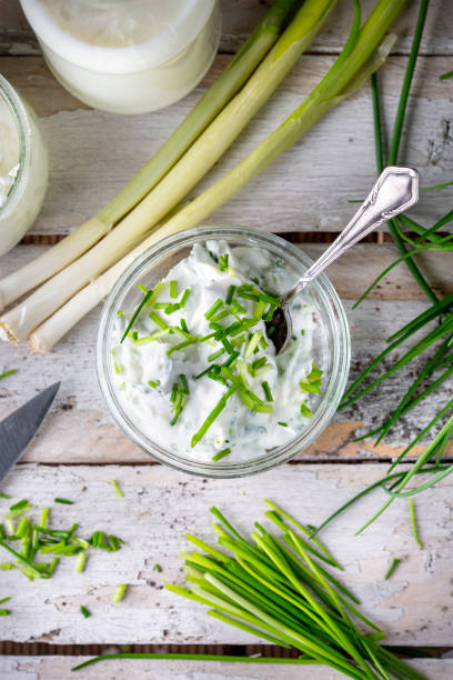 istock Fresh curd and herbs - dairy product 1482860013