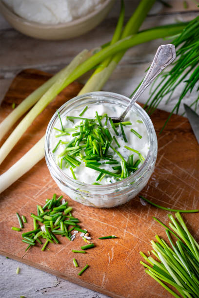 istock Fresh curd and herbs - dairy product 1482860020
