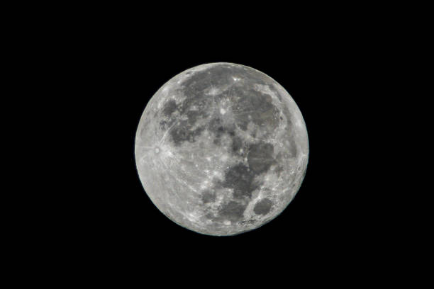 istock Closeup view of the full moon 1482867013