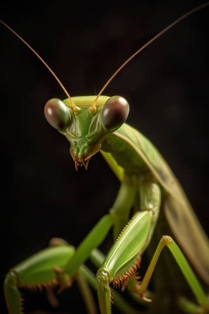 istock Macro shot of a praying mantis 1482868768