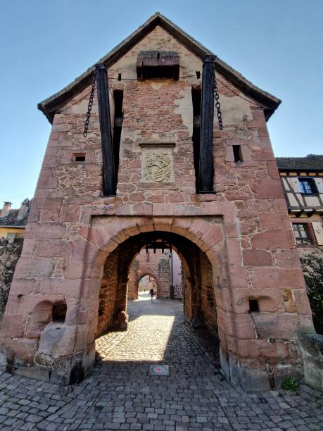 istock Medieval gate of Alsatian village 1482873070