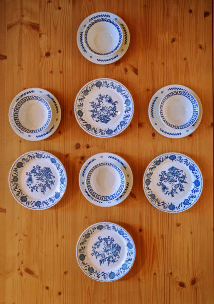 istock A Birds-Eye View of a Porcelain Dish Set. 1482876427