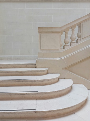 stone staircase in an entrance hall