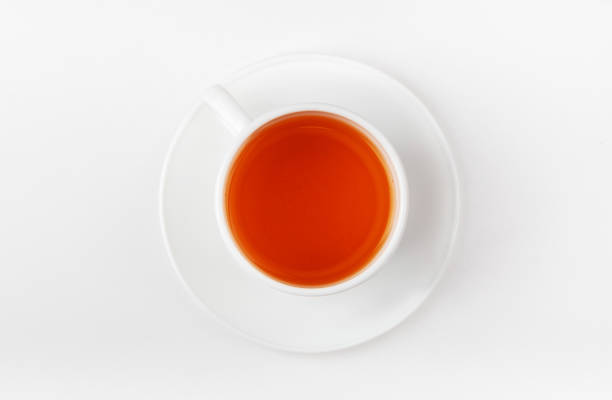 istock A white cup of tea on a white background. 1482882705