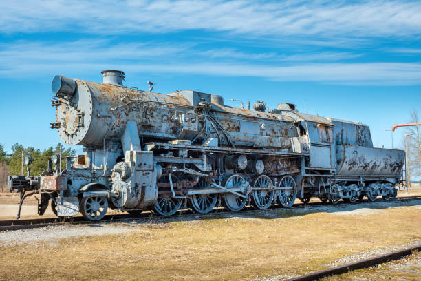 istock Old steam train. Haapsalu, Estonia 1482885947