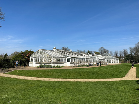 The Temperate House, Kew Gardens, London, United Kingdom: The Temperate House, opened in May 1863, is a showhouse for the largest plants in Kew Royal Botanic Gardens.