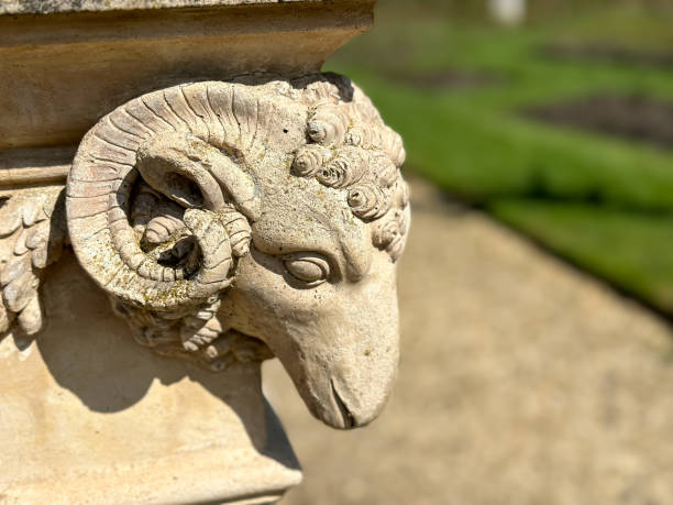 istock Ram profile on old building facade in London, England, UK. 1482887179