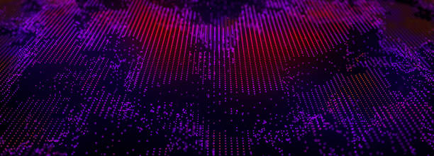 istock A wave of particles. Background of glowing particles. Dust. Abstract futuristic illustration. Landscape. 3D rendering. 1482887224