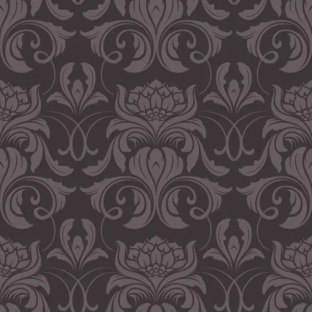 Vector illustration of Elegant Victorian seamless wallpaper