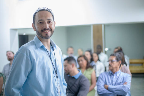 istock Portrait of conference participant 1482892796