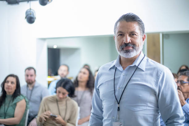istock Portrait of conference participant 1482892823