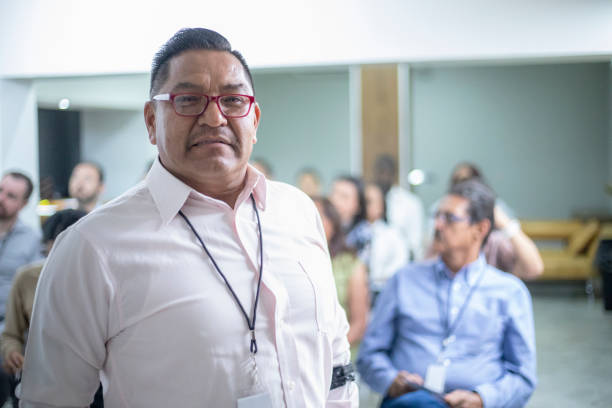 istock Portrait of conference participant 1482892824