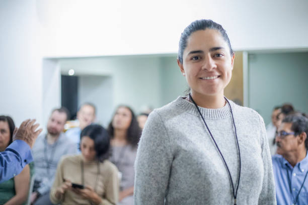 istock Portrait of conference participant 1482892851