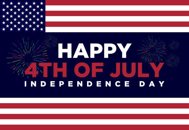 istock Happy Independence Day, the 4th of July national holiday. vector illustration 1482894072