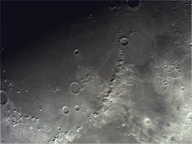istock Telescopic view of the moon 1482900979