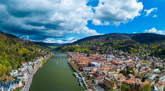 City of Heidelberg during spring