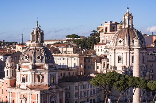 Dome of a catholic church in Rome