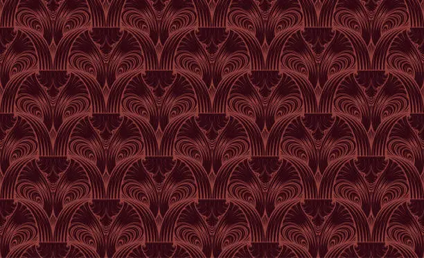 Vector illustration of Elegant Victorian seamless wallpaper