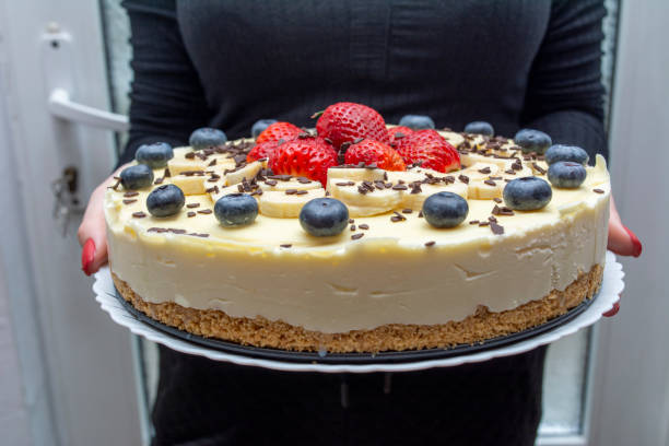 istock Strawberry, blueberry cheesecake 1482908462