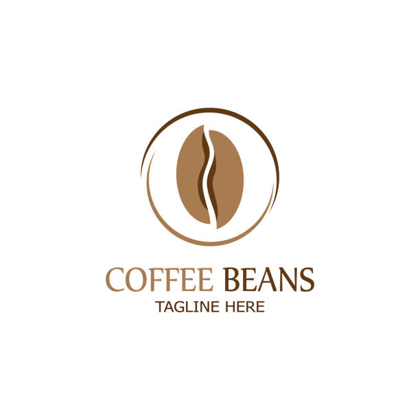 ilustraciones, imágenes clip art, dibujos animados e iconos de stock de vector de icono de grano de café - menu bean brown caffeine