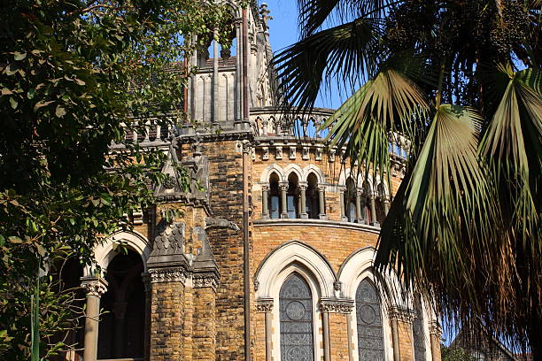 Mount Mary Church in Bandra West, Mumbai Maharashtra on a clear sunny day - This church is located behind Shahrukh Khan's Bungalow Mannat in Mumbai