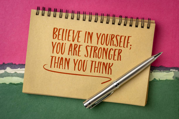 istock Believe in yourself, you are stronger than you think, personal development concept. 1482931246