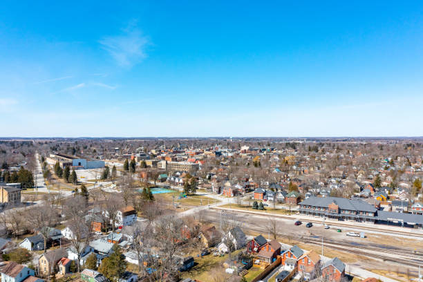 istock Railway Track and Train Station, Stratford city, Canada 1482934872