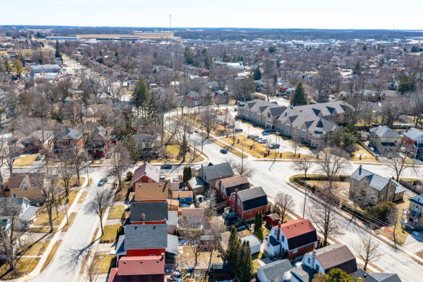 istock Aerial cityscape, Stratford, Canada 1482934892