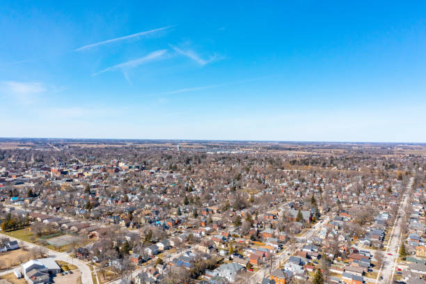 istock Aerial cityscape, Stratford, Canada 1482934914