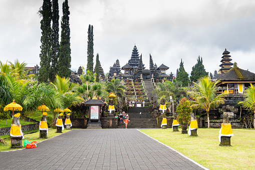 besakih, bali. 9th march, 2023: pura besakih is considered the mother temple in bali. inside can be visited many different temples