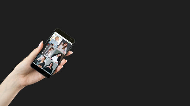 istock mobile conference video call business team phone 1482944990