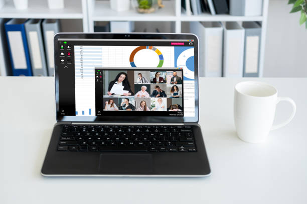 istock web conference business meeting team on laptop 1482944991